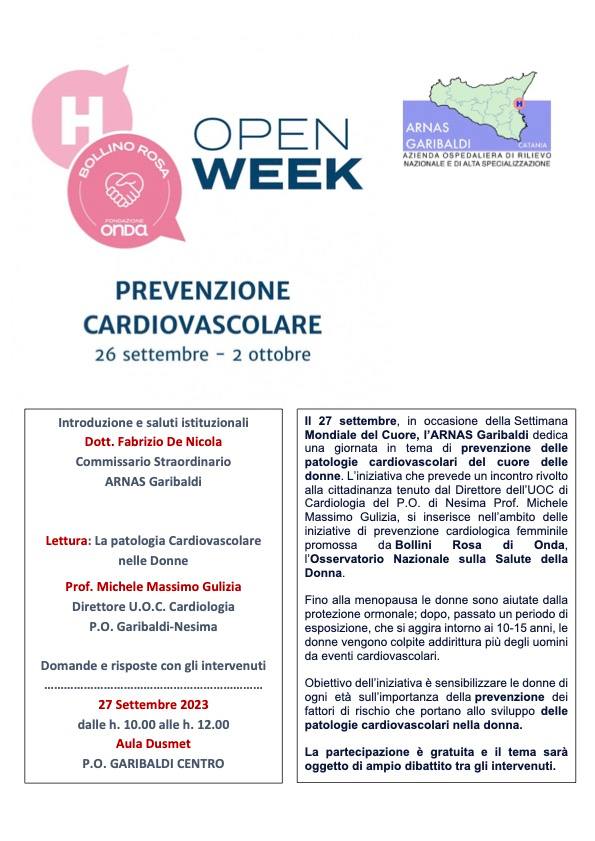 GARIBALDI-NESIMA: PREVENZIONE CARDIOVASCOLARE